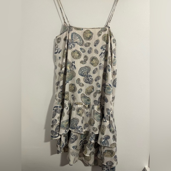 Eloise seashell and mermaid silk slip dress, Anthropologie. - Picture 4 of 5